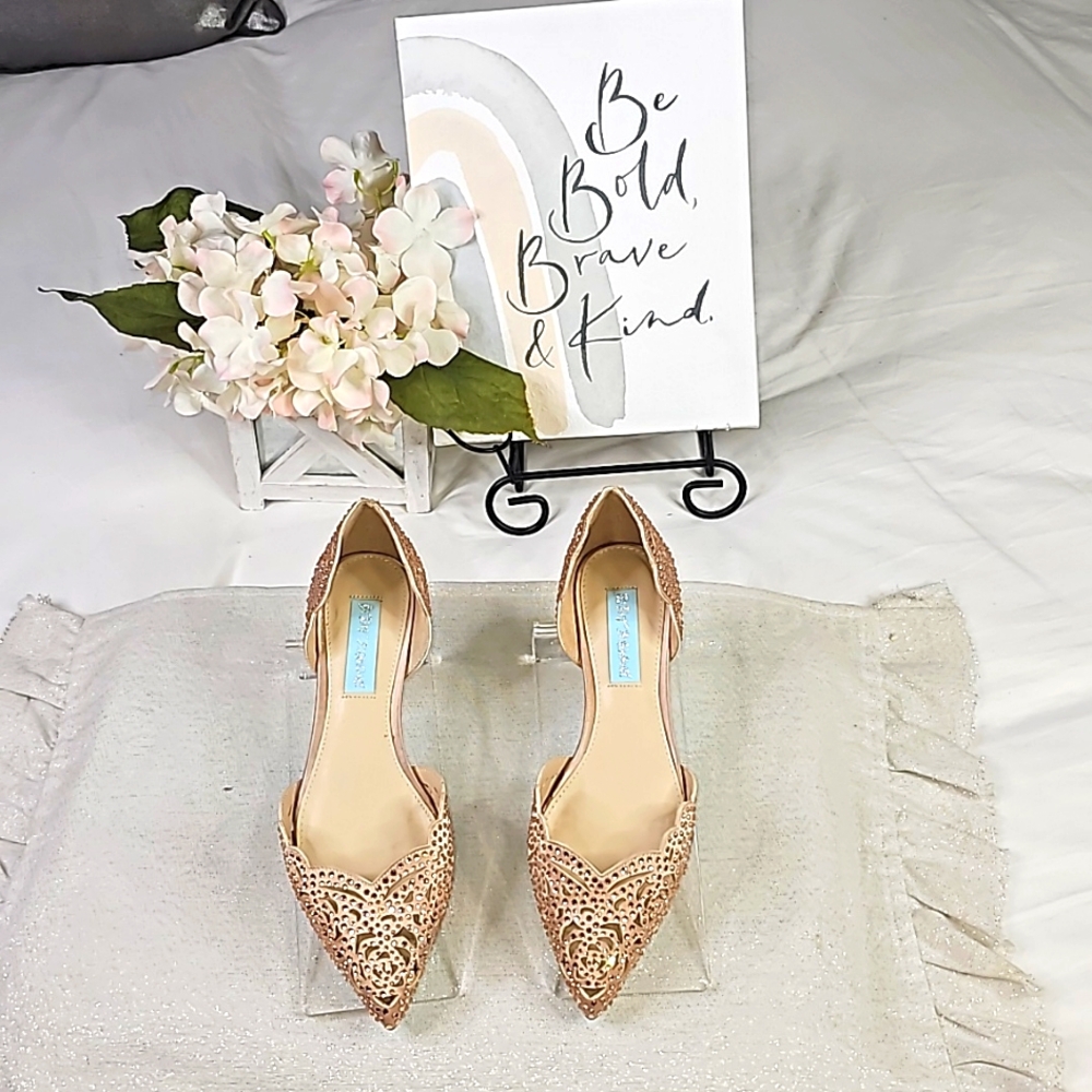 Betsy Johnson Ballerina Flats Elegant Wear Office Wear Career Wedding - Picture 3 of 15